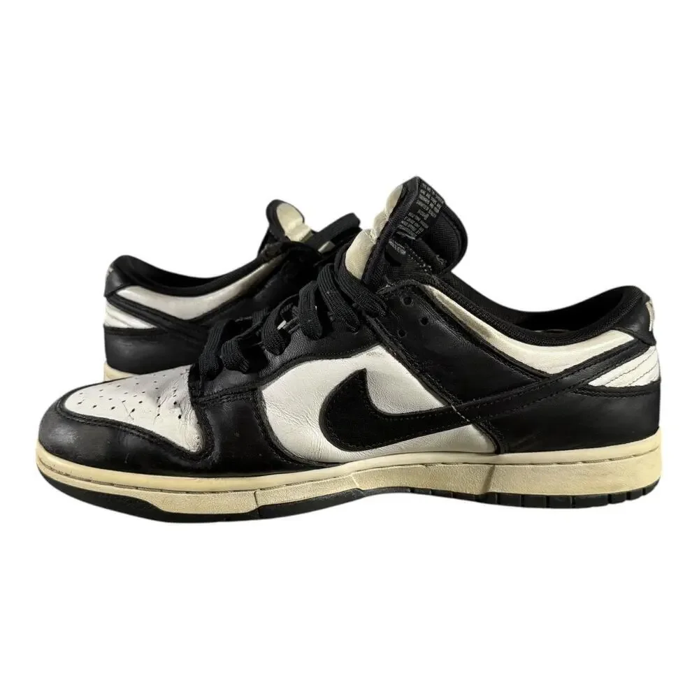 Nike Dunk Low Vintage Panda Mens Size 11 Sneakers FQ8899 100 White Black